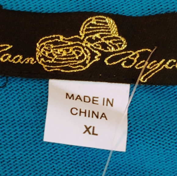 Blue and Cream Women's Cardigan/Jacket by Joan Boyce - Picture 8 of 11